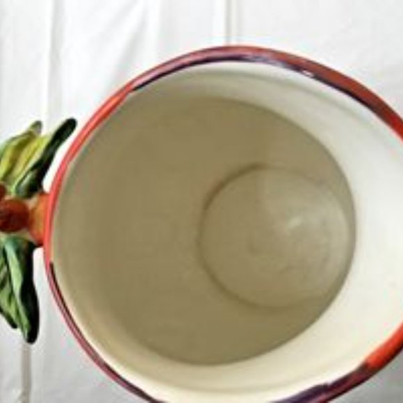 Clay Art Stone Lite Hand Painted Tropical Palm Trees Palm Beach Sangria Pitcher - Picture 6 of 9